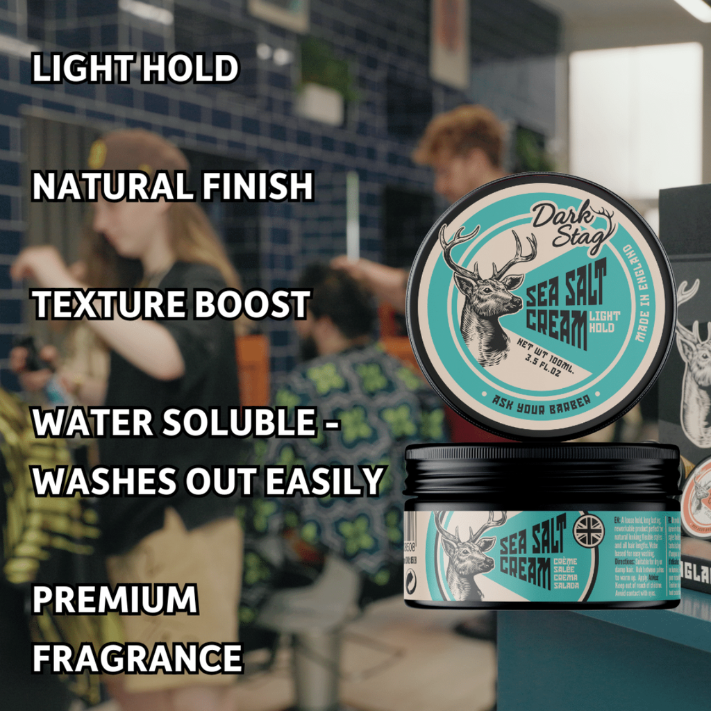 Dark Stag Sea Salt Cream 100ml – kevyt pito & luonnollinen tekstuuri - Hiustuotteet - Dark Stag - Nicca.fi