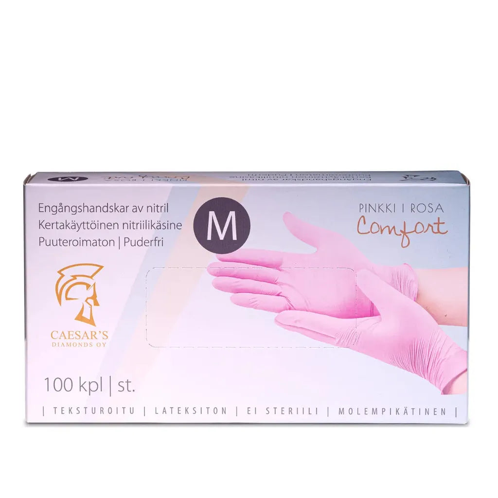 Comfort Nitriilikäsine Pinkki, koko S, 100 kpl