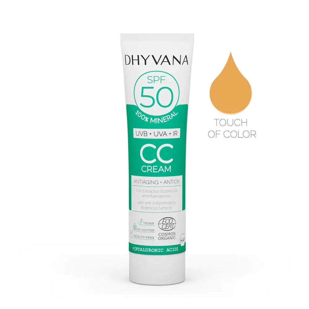 Dhyvana CC Tinted sunscreen for the face SK50