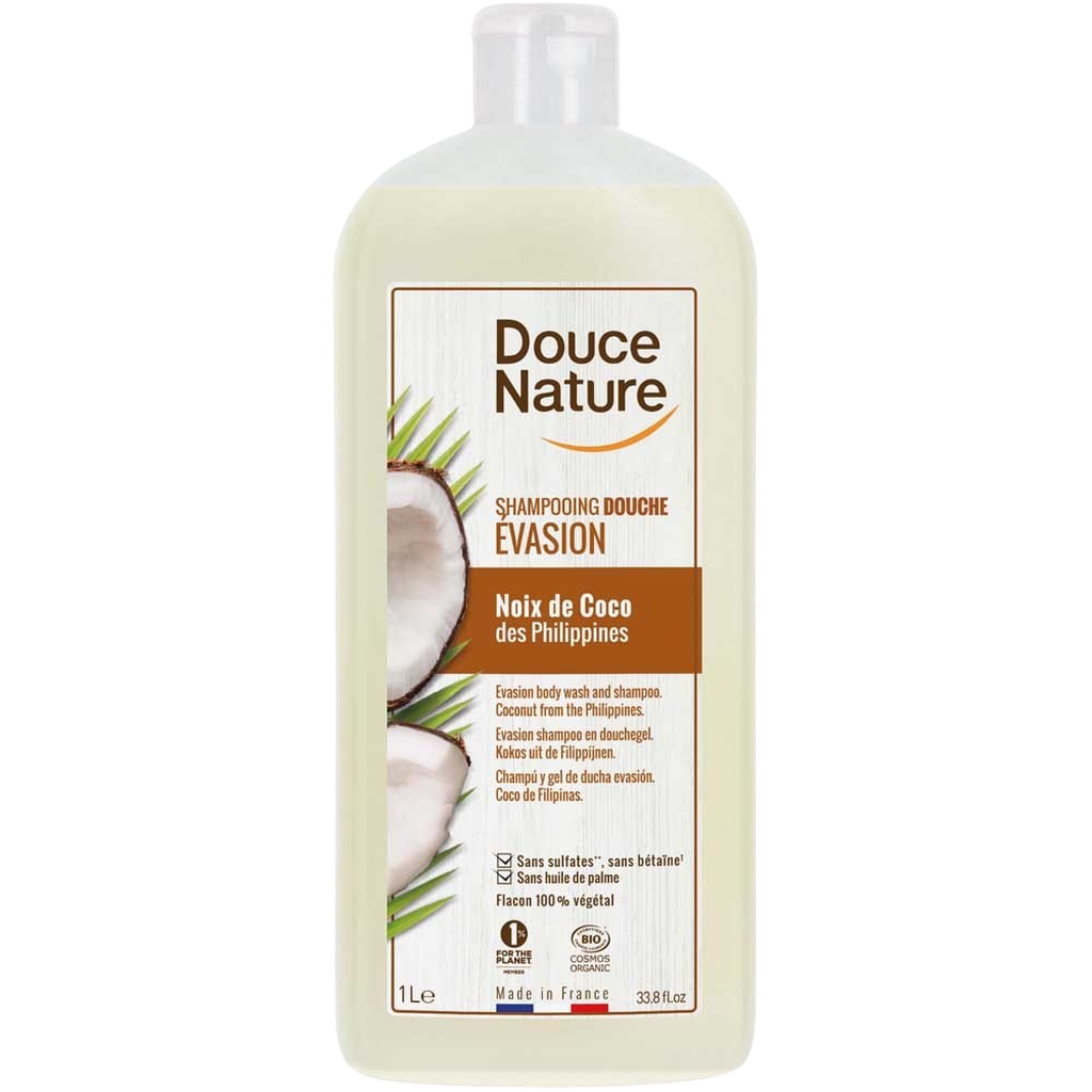 Douce Nature kookos suihkugeeli 1000 ml - - Douce Nature - Nicca.fi