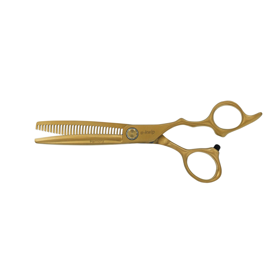 e-kwip Harmony Matt Gold -saksisetti (5,75″ + 6,0″) - E-kwip leikkaussakset - E-Kwip - Nicca.fi