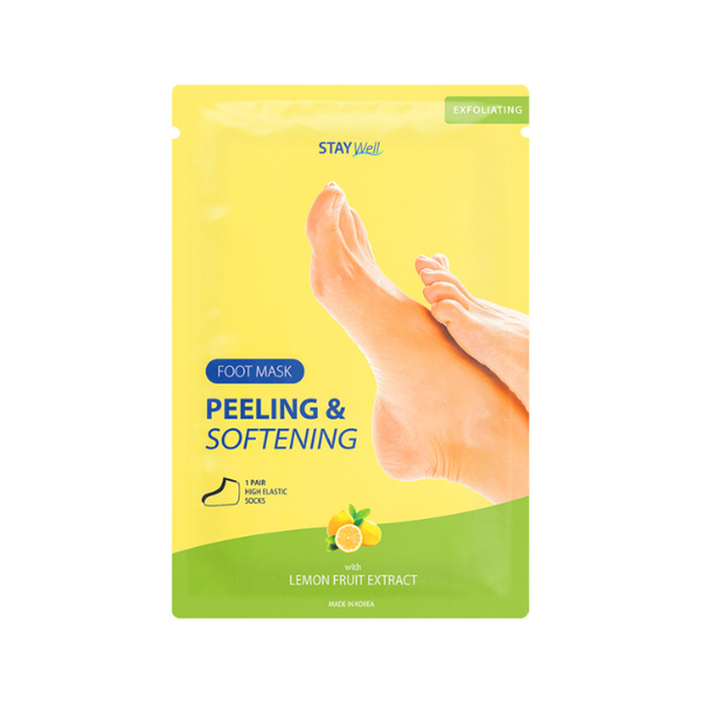 Stay Well Peeling &amp; Softening Foot Mask LEMON