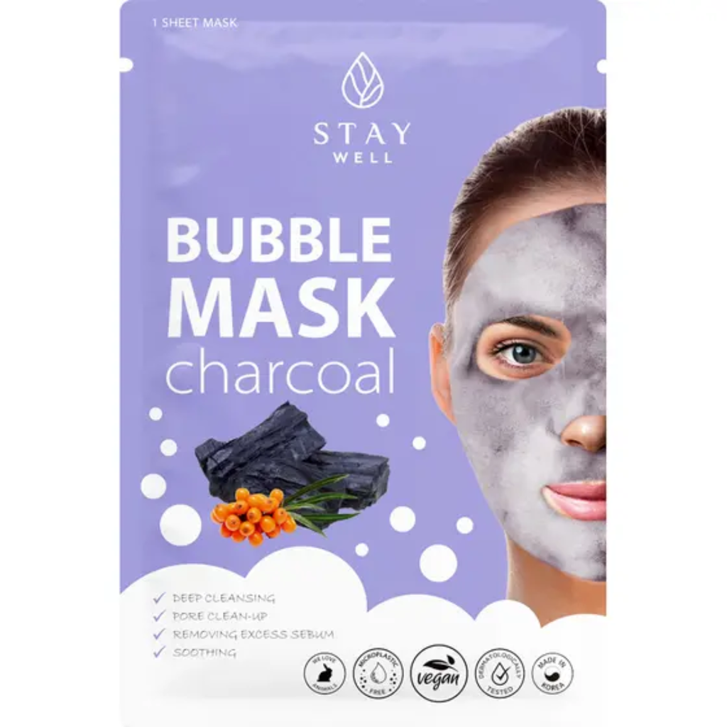 STAY Well Deep Cleansing Bubble Mask – CHARCOAL - Kasvojen hoito - Nicca.fi - Nicca.fi