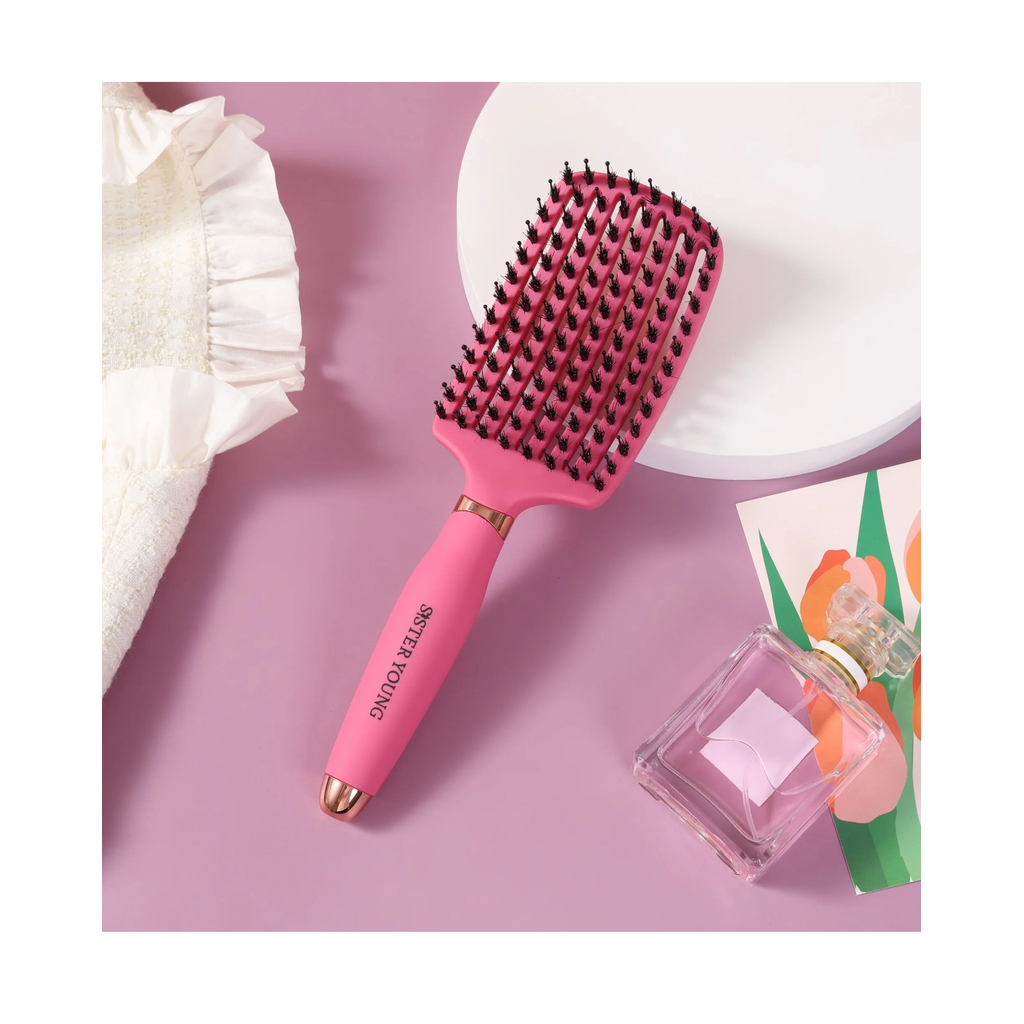 Sister Young Ovia selvitysharja villisian harjaksilla Fuchsia - Muut harjat - SISTER YOUNG - Nicca.fi