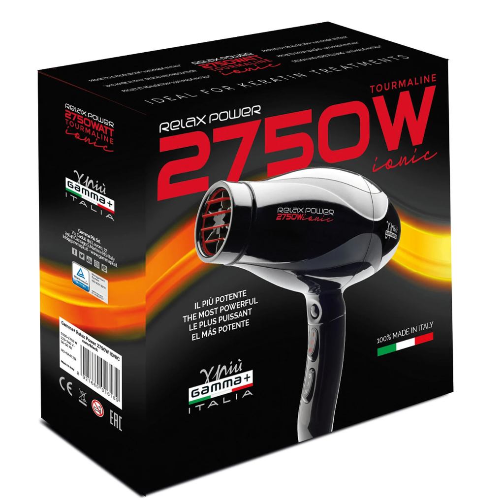 Gamma+ Relax Power Ionic Fööni, 2750 W - Föönit - Gamma+ - Nicca.fi