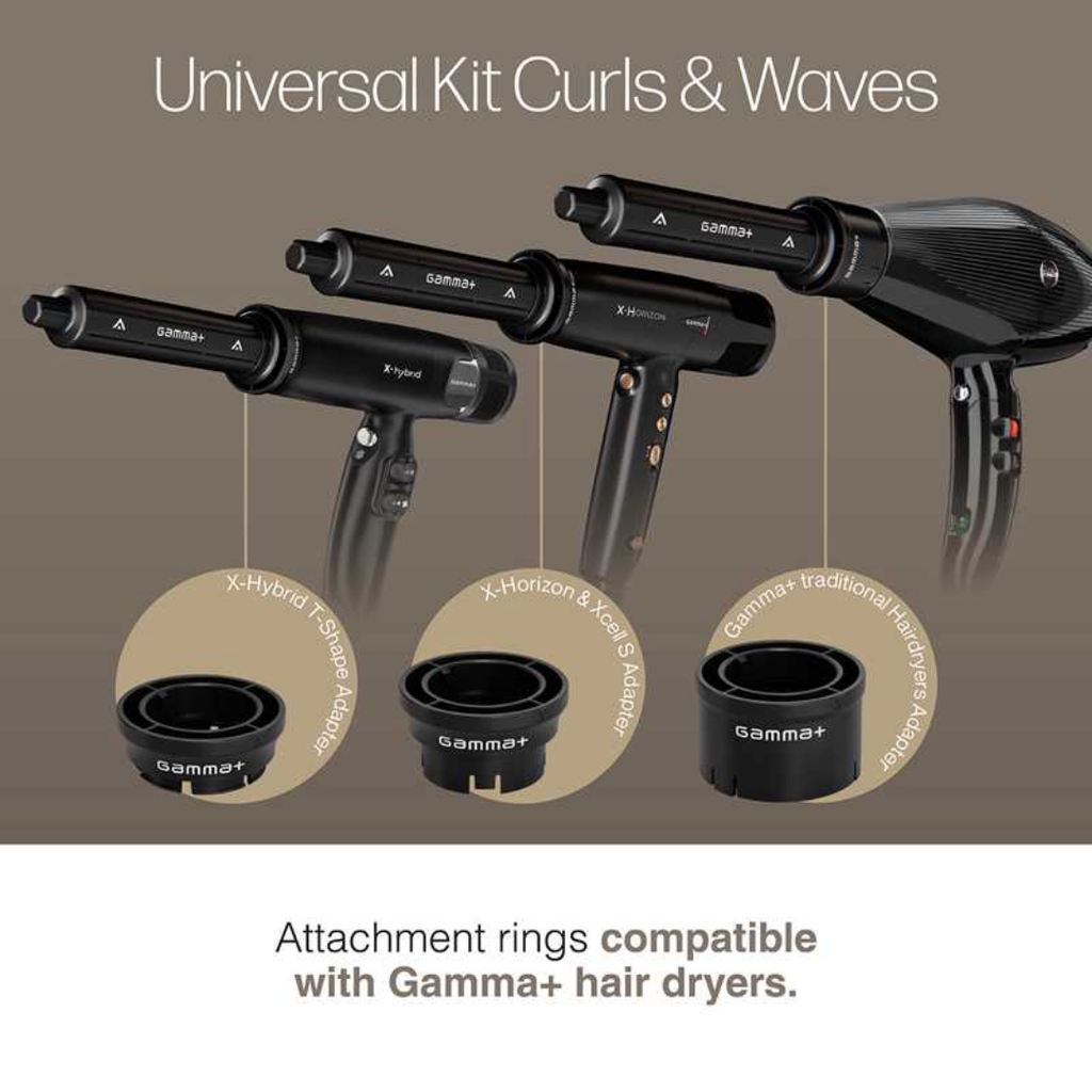 Gamma+ Universal Curls & Waves Kit - Kihartimet ja kiharrusraudat - Gamma + - Nicca.fi