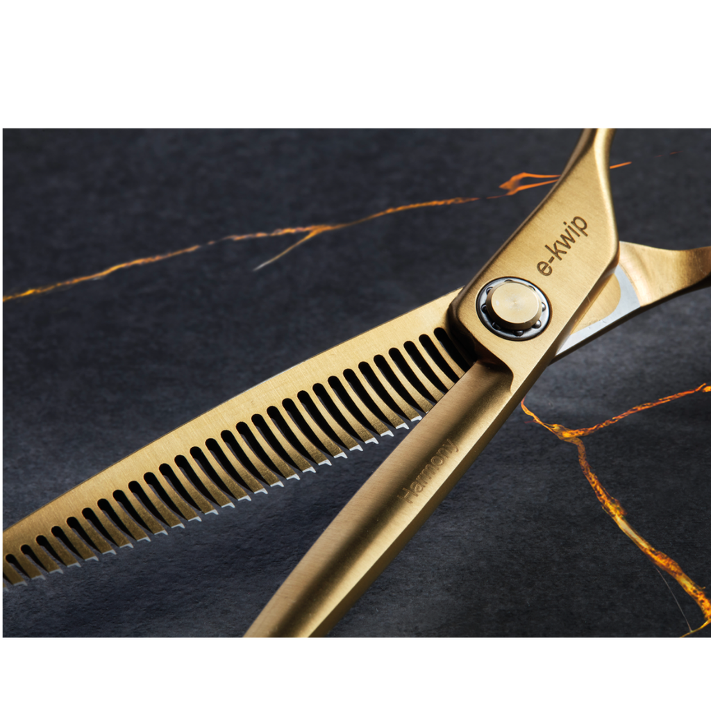 e-kwip Harmony Matt Gold -saksisetti (5,75″ + 6,0″) - E-kwip leikkaussakset - E-Kwip - Nicca.fi