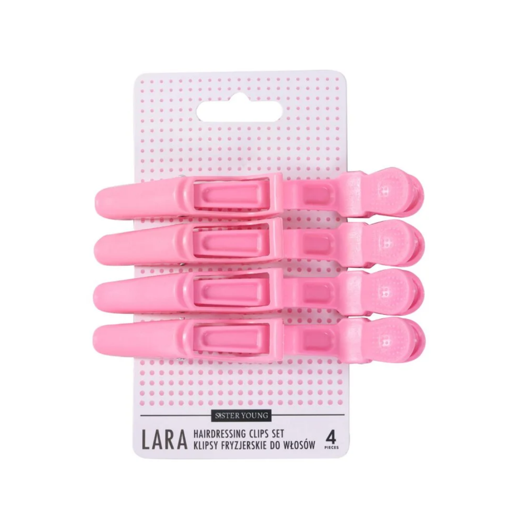 Sister Young LARA hiusklipsit 4 kpl Pinkki - Klipsit - Sister Young - Nicca.fi