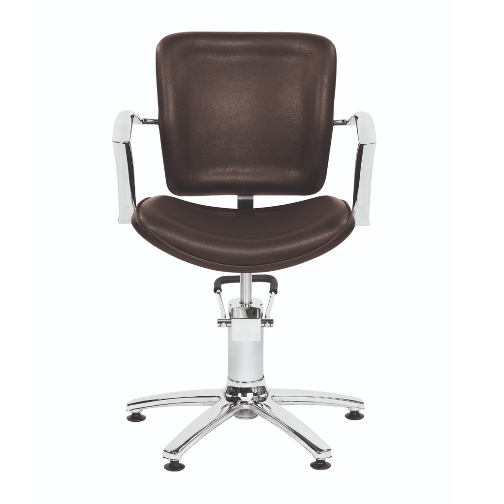 Asiakastuoli, George V Ruskea - Kampaamo- ja parturituoli - Original - Nicca.fi