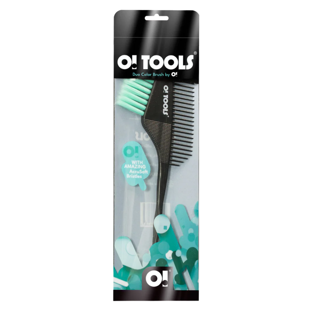 O! Tools Duo Color Brush – värisivellin ja kampa 2in1 - Väripensselit ja lastat - O! Tools - Nicca.fi