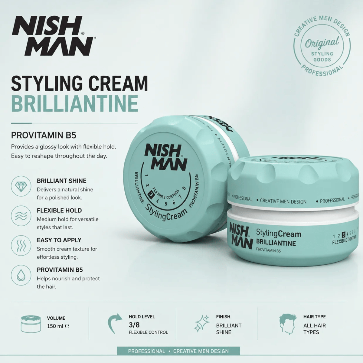 Nishman Hair Styling Brilliantine 150ml