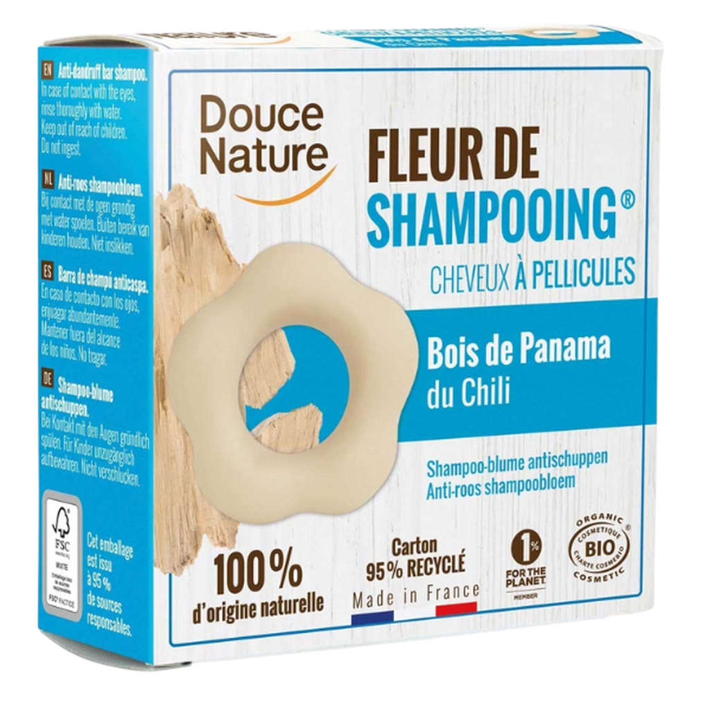 Douce Nature palashampoo hilsettä vastaan ja ärtyneelle hiuspohjalle 85 g
