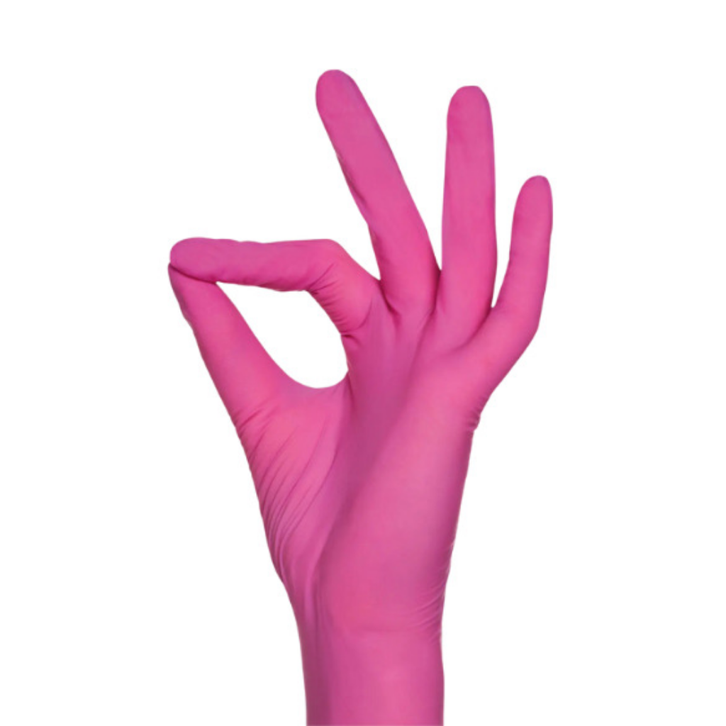 Nitriilikäsine Style Grenadine 100 kpl Pinkki S - Nitriilikäsineet - Ampri - Nicca.fi
