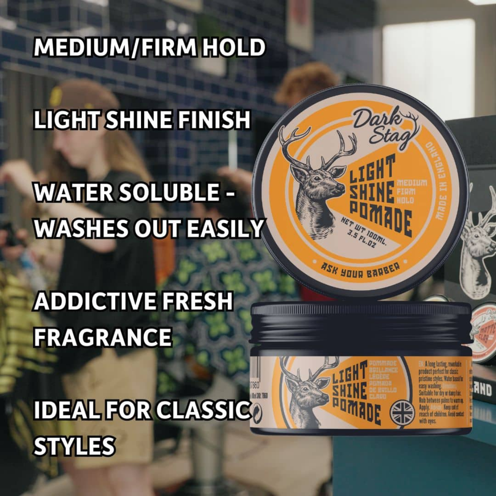 Dark Stag Light Shine Pomade 100ml - Hiustuotteet - Dark Stag - Nicca.fi