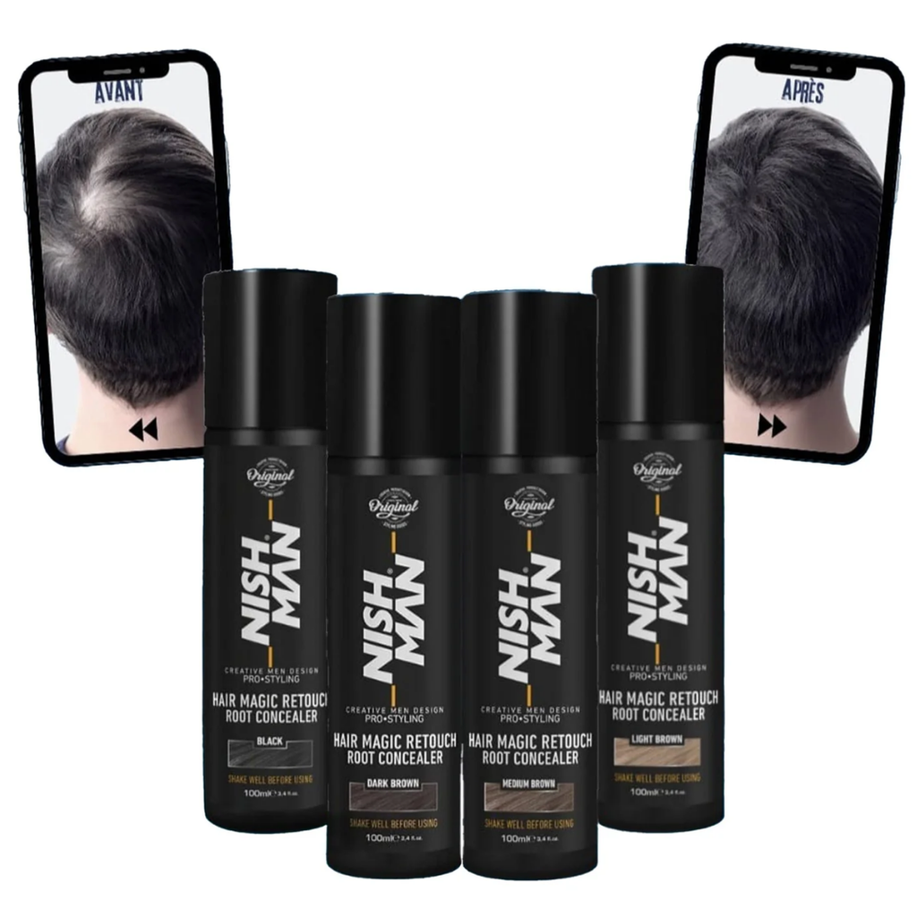Nishman - Hair Magic Retouch Root Concealer 100ml - Harmaanpeittovärit - Nishman - Nicca.fi