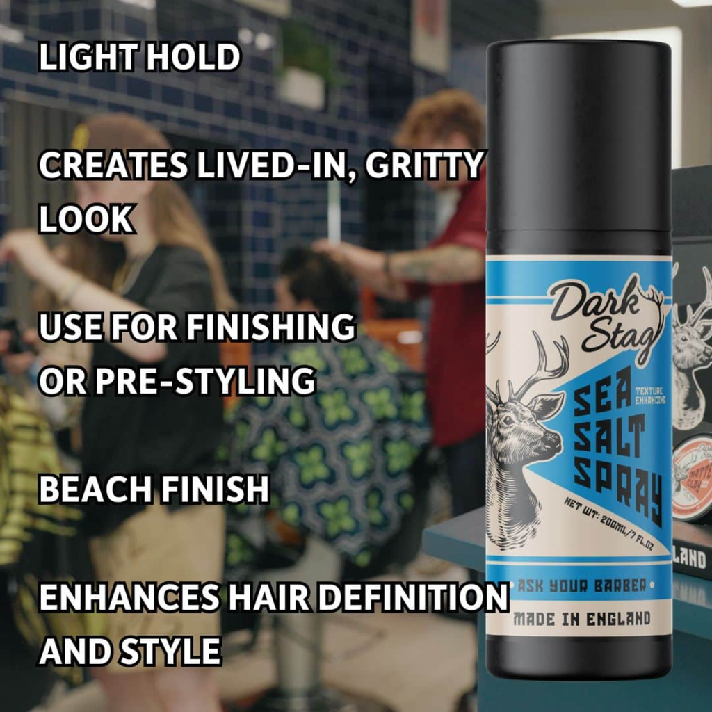 Dark Stag Sea Salt Spray 200ml – tekstuuria & rento “beach look - Hiustuotteet - Dark Stag - Nicca.fi