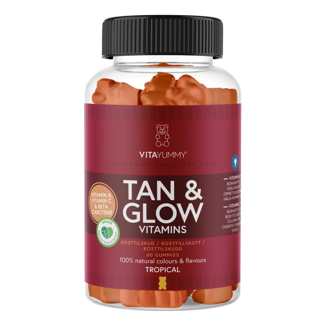 VitaYummy Tan & Glow Vitamins, 60 kpl - Vitamiinit ja lisäravinteet - VITAYUMMY - Nicca.fi