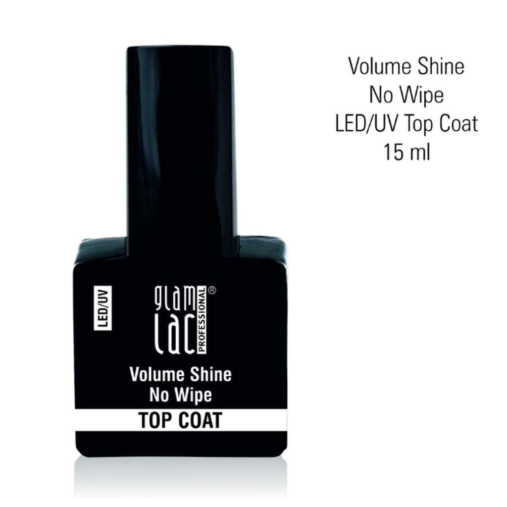 Glamlac Volume Shine No Wipe Led/UV Top Coat 15 ml