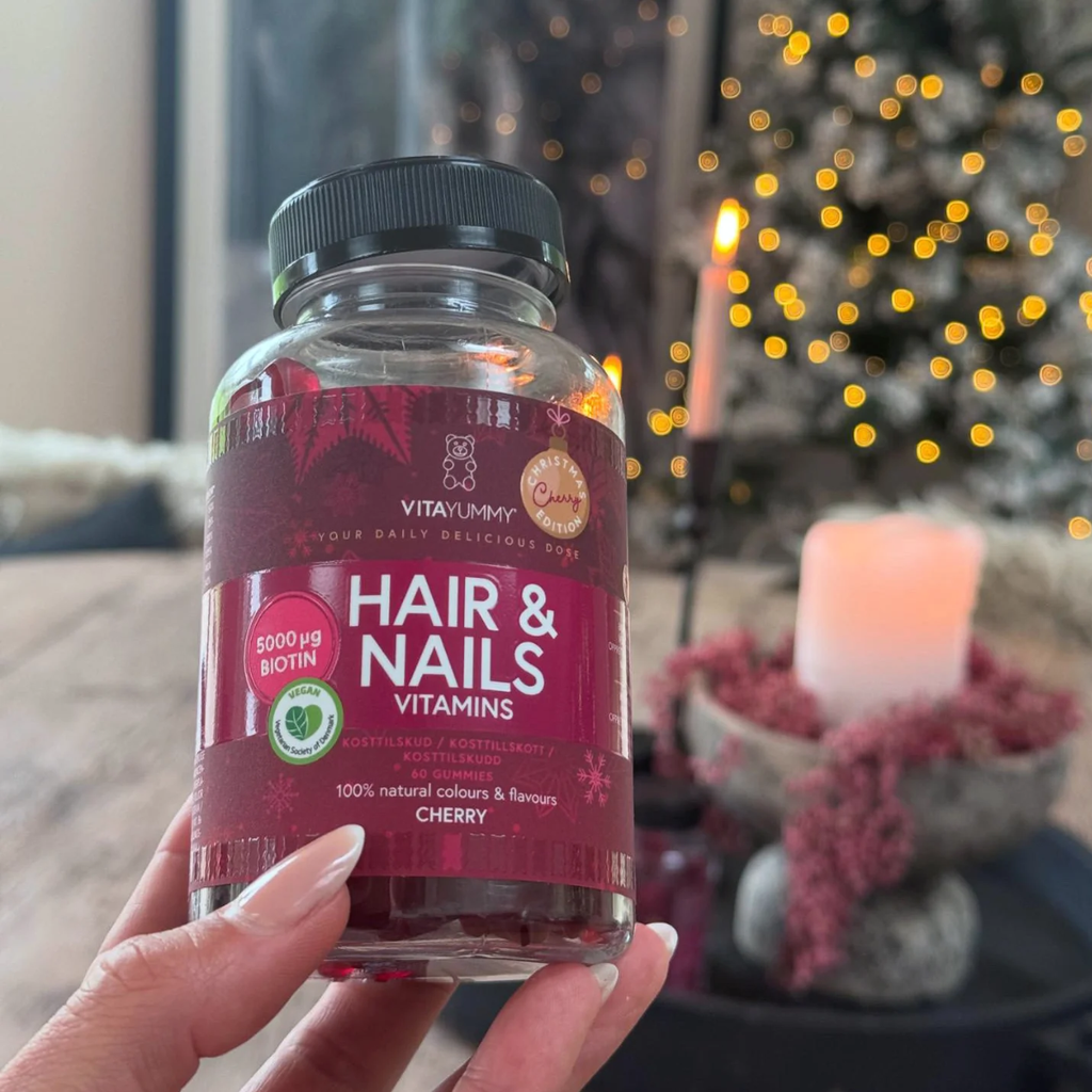 VitaYummy Hair & Nails Cherry - Christmas Edition - Vitamiinit - VITAYUMMY - Nicca.fi