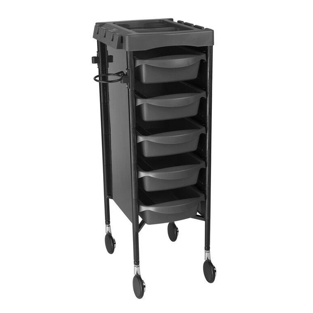 Työtarvikevaunu Milano, Musta - Tarvikevaunut - Sibel - Nicca.fi