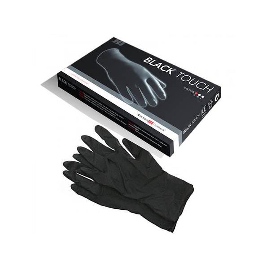 Black Touch latex gloves, S