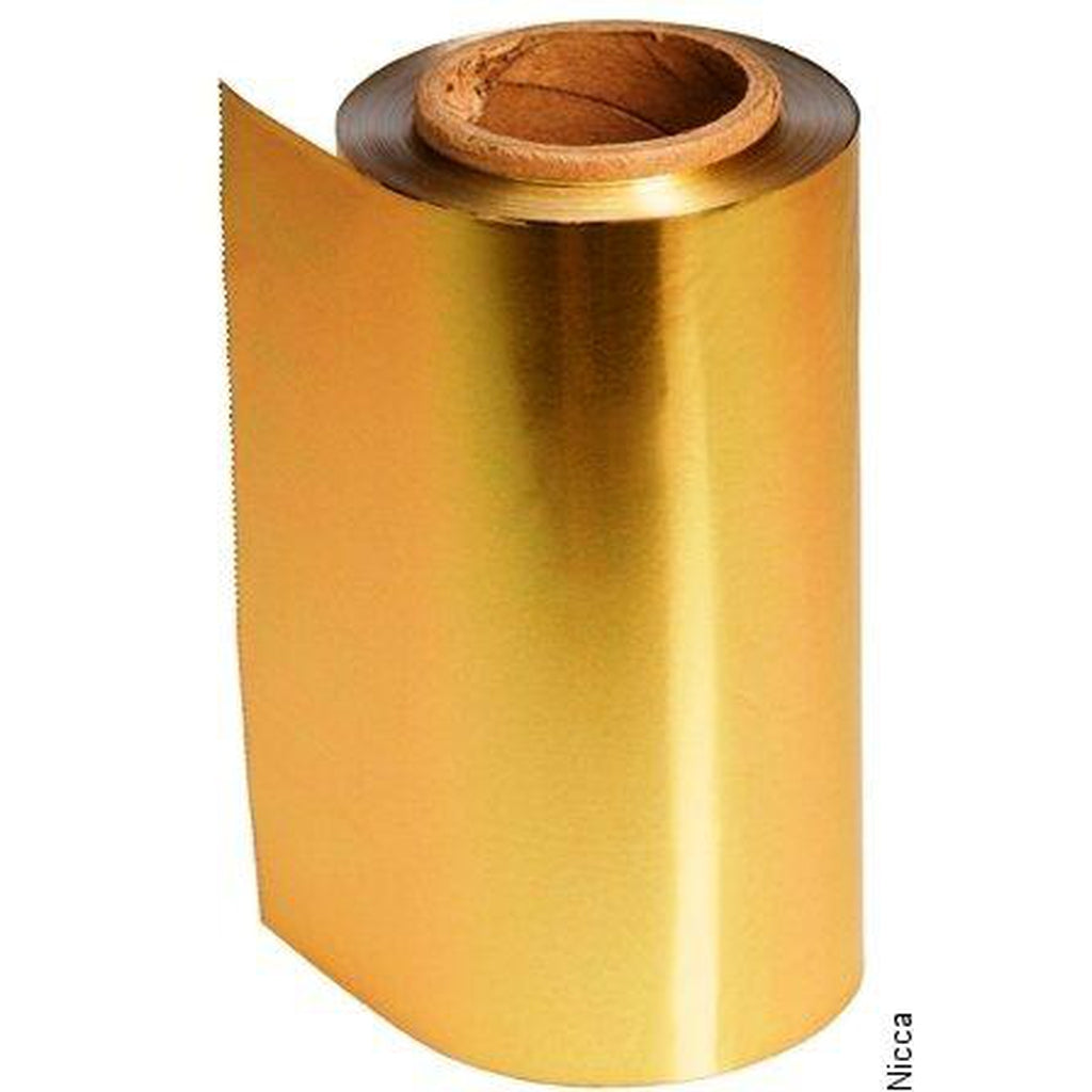 Kultainen alumiinifolio, 100 m x 12 cm - Foliot - High-light - Nicca.fi