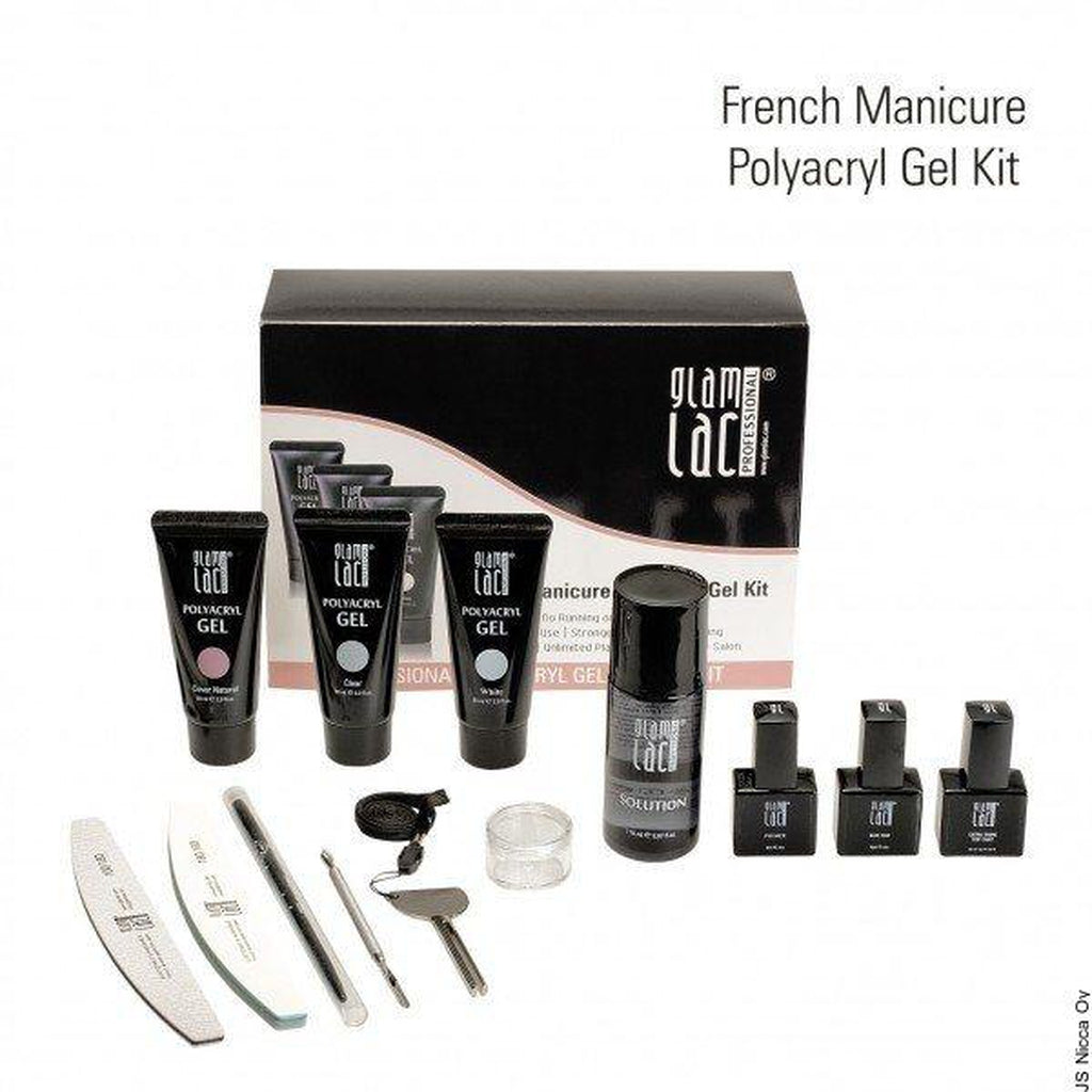 French Manicure Polyacryl Gel Kit - POLYACRYL GEL - Glamlac - Nicca.fi