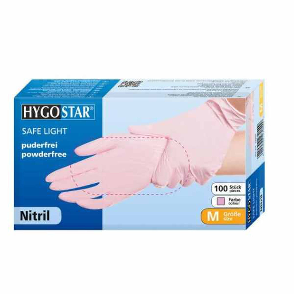 Nitrile glove SAFE LIGHT 100 pcs Pink size S