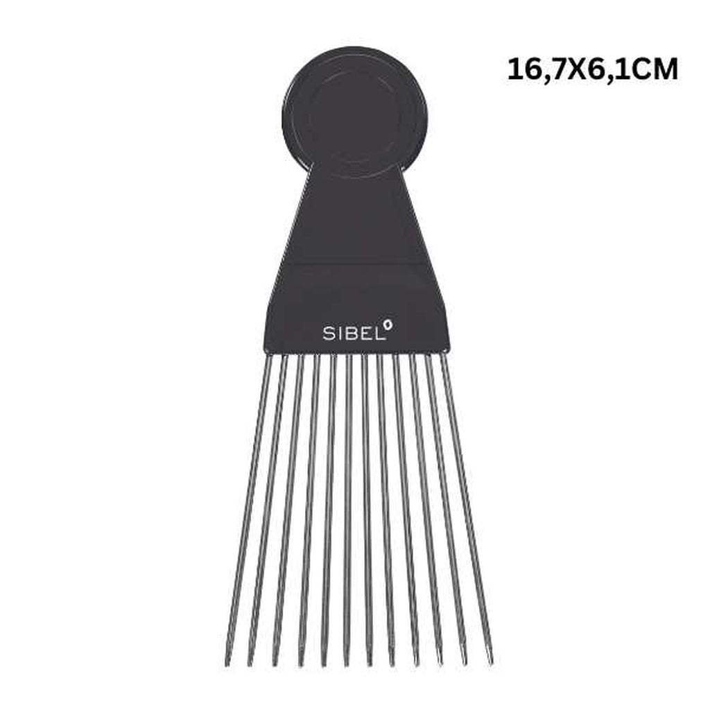 Metallic afro comb, model 2