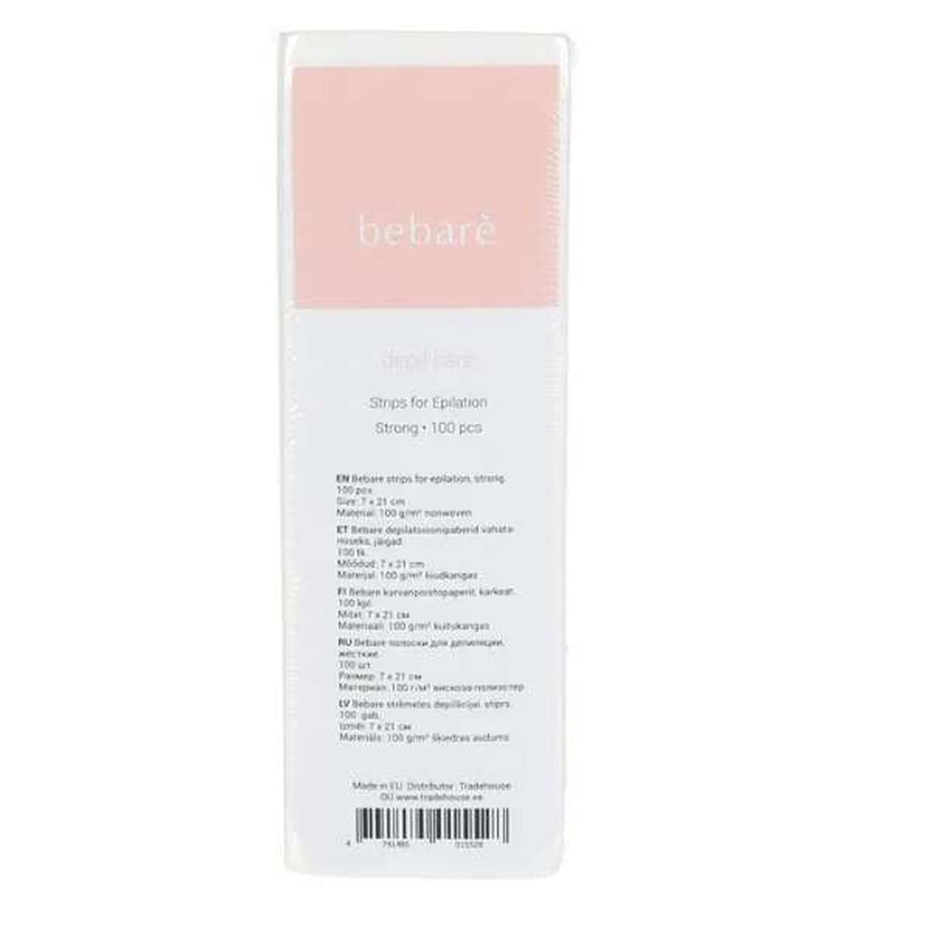 Bebare Hair removal papers Strong 100 pcs