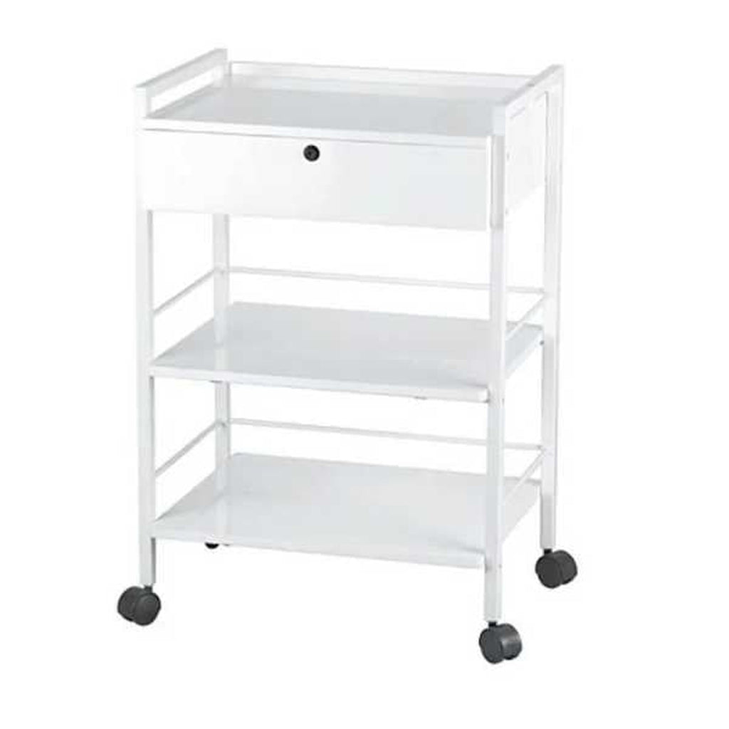 Työkärry, lukittavalla laatikolla - Kauneushoitolan kalusteet ja tarvikkeet - Silver Fox - Nicca.fi