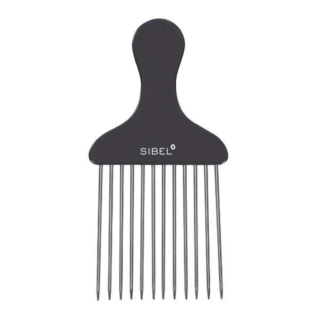 Metallic afro comb, model 3
