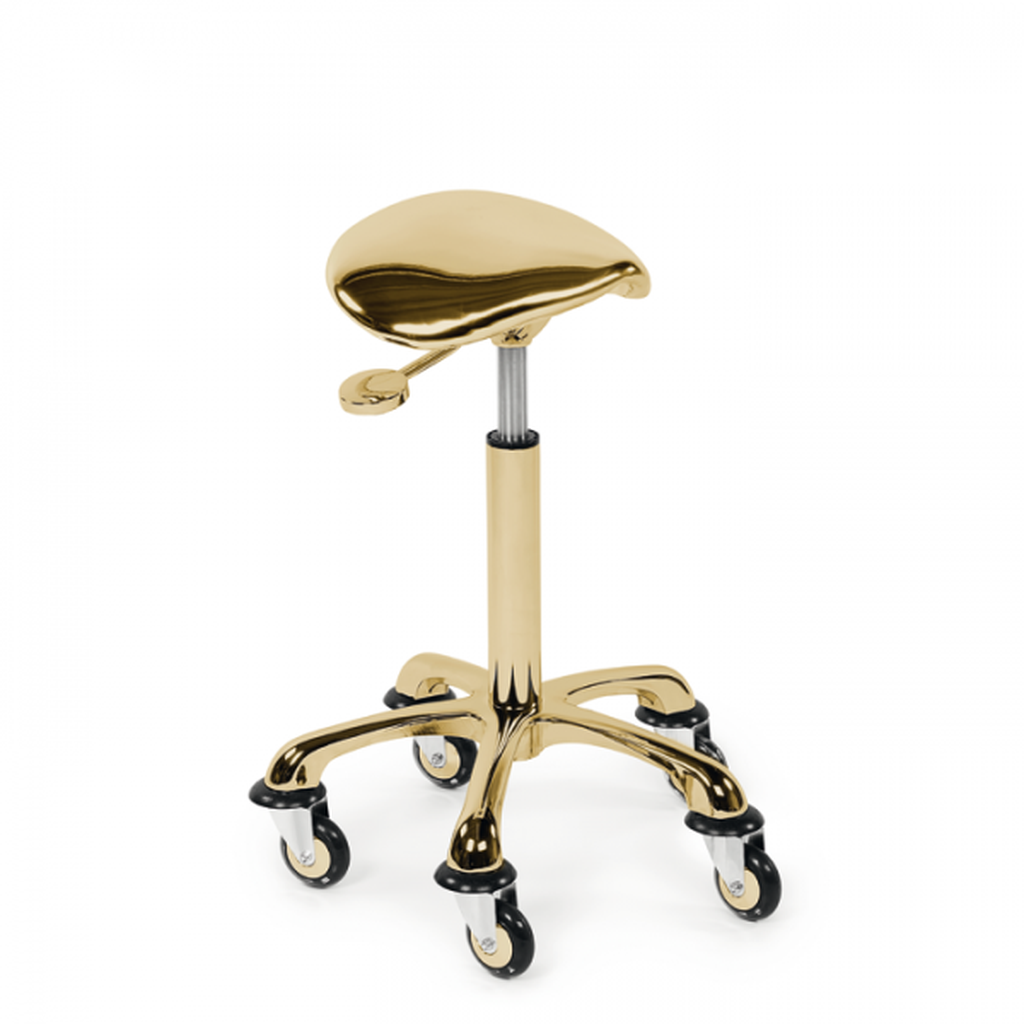 Saddle chair Eccentric, Gold