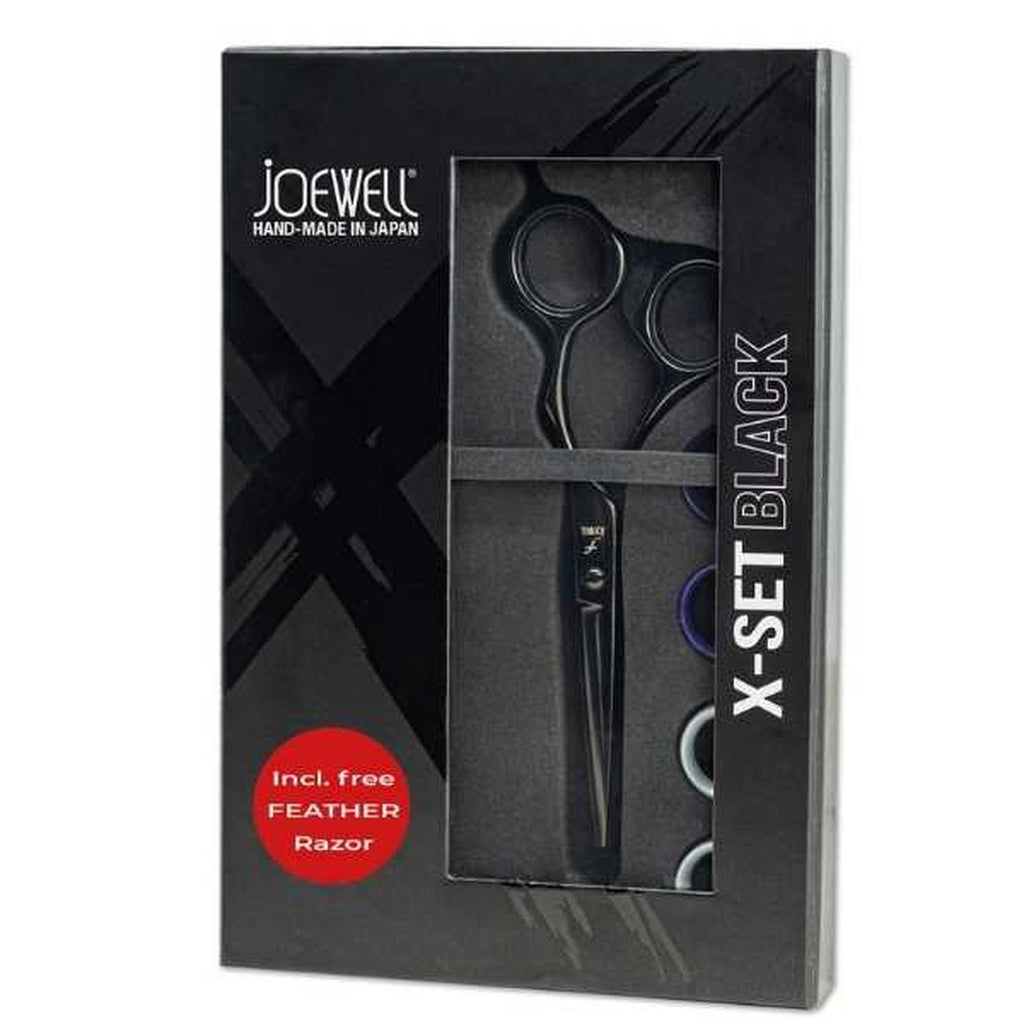 Joewell X 575 leikkaussakset + feather veitsi